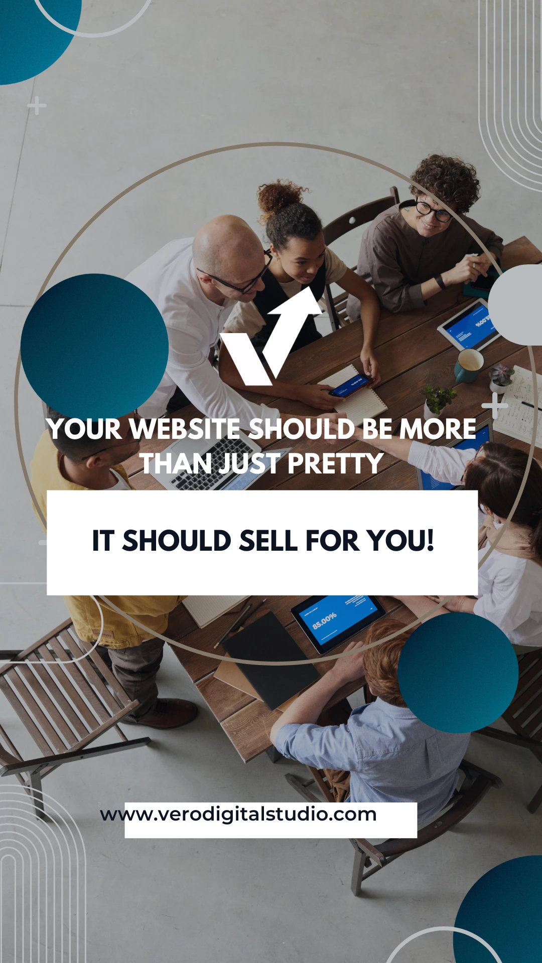 digital marketing agency for startups team collaborating on website design with charts and mockups