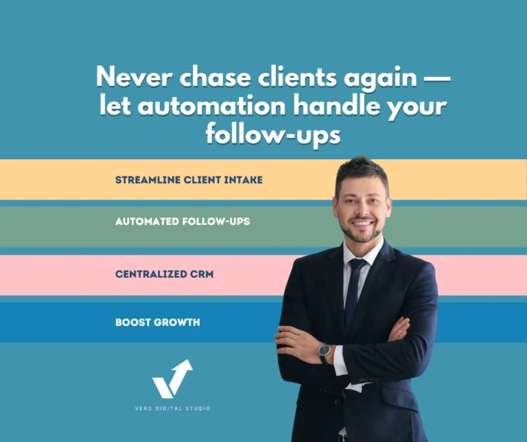 Attorney explaining GoHighLevel implementation benefits for law firm client intake and follow-ups