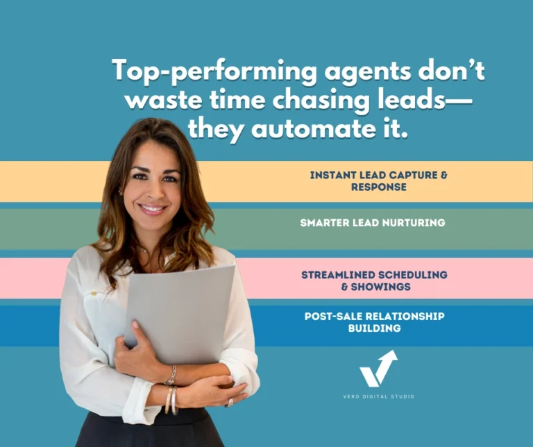 Real estate agent demonstrating GoHighLevel automation services to capture leads and close deals faster